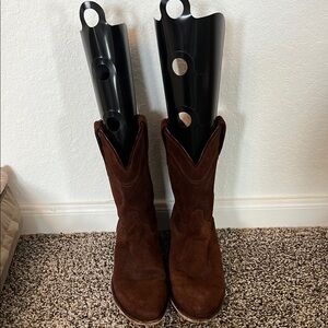 Men’s Brown Suede Cowboy Boots - Tecova’s